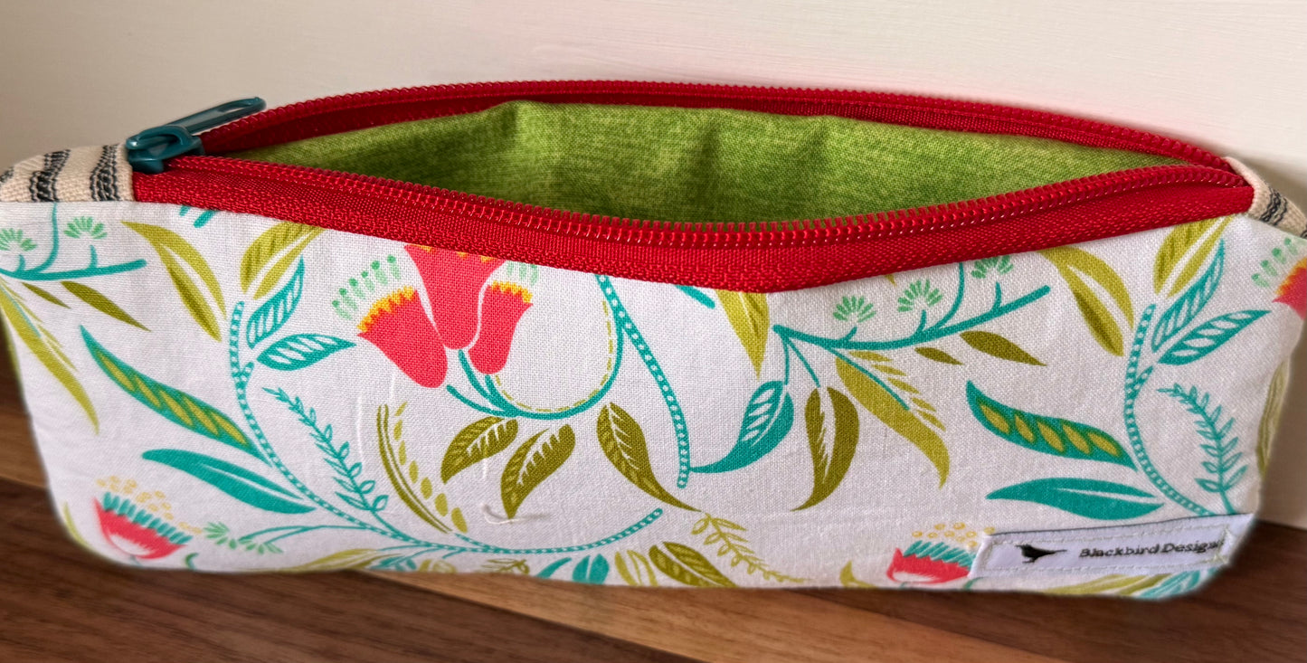 Funky Floral Small Zipper Bag