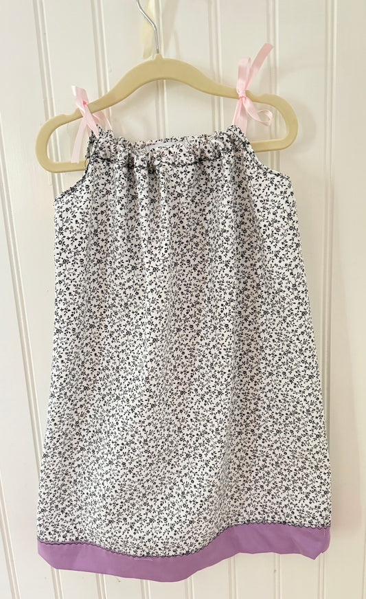 Black and White Calico Pillowcase Dress