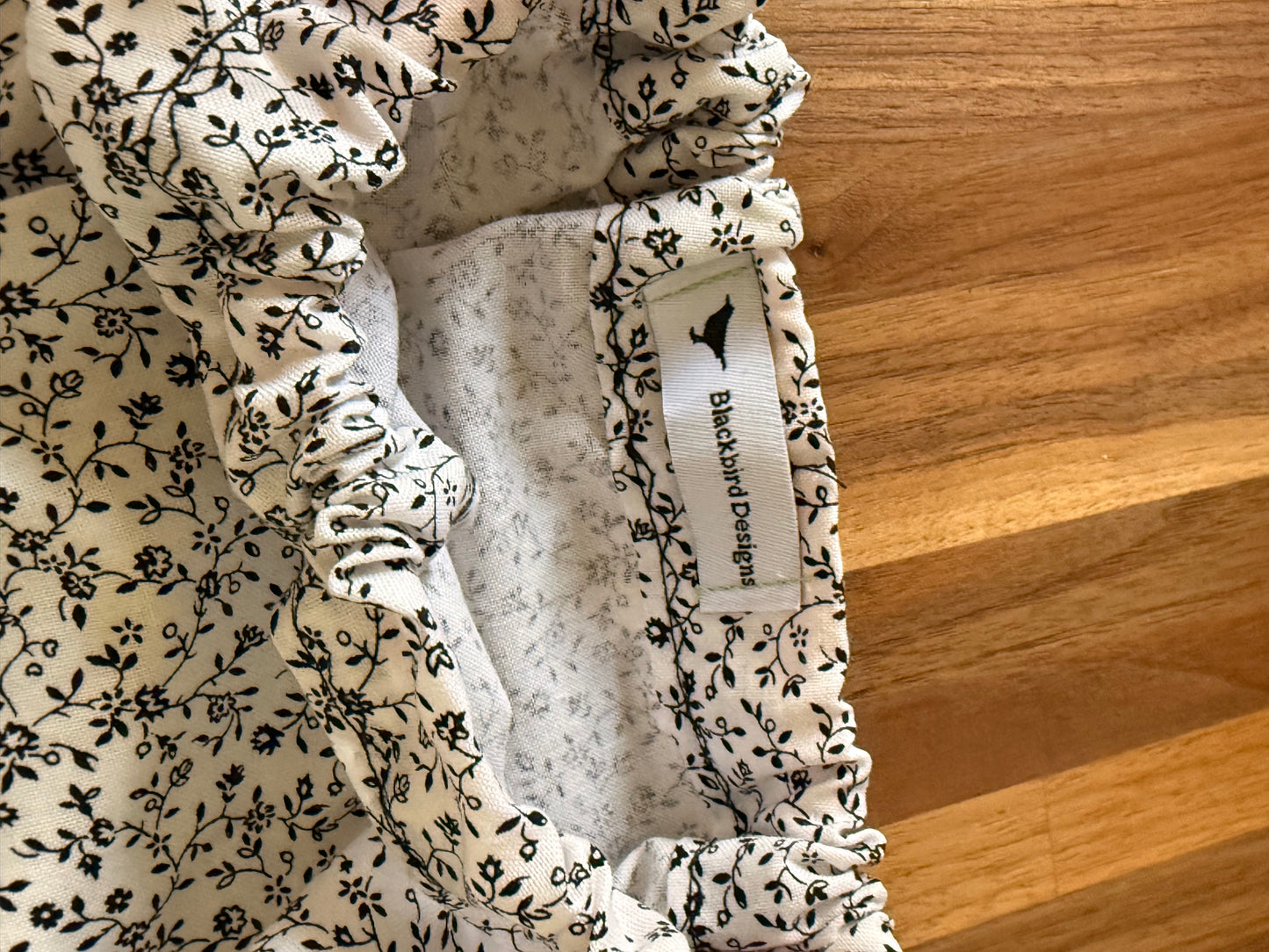Black and White Calico Pillowcase Dress