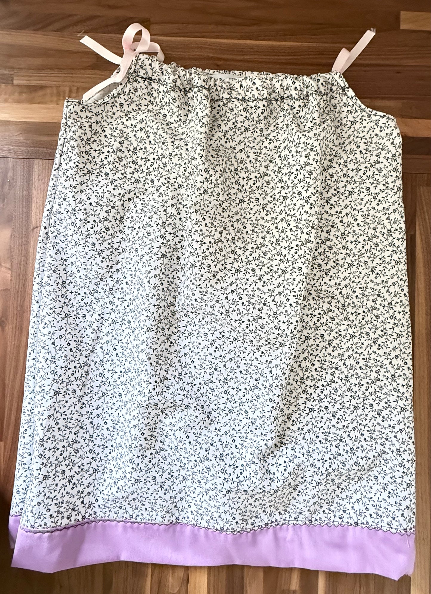 Black and White Calico Pillowcase Dress