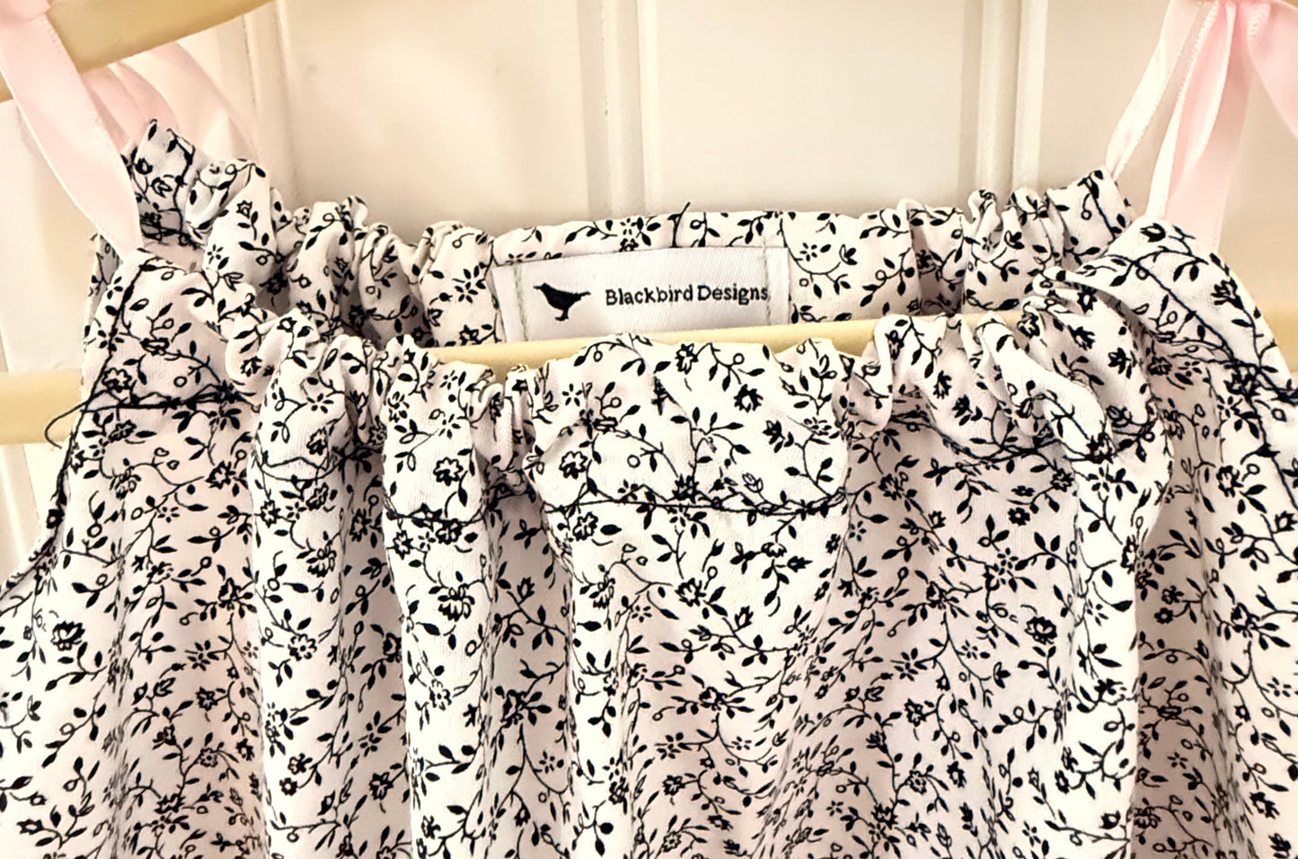 Black and White Calico Pillowcase Dress